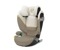 Cybex Gold Silla de coche Solution S2 i-Fix, Para coches con y sin ISOFIX, 100 - 150 cm, De 3 a 12 años aprox. (15 - 50 kg), Beige (Seashell Beige)