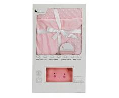 Interbaby - Manta burbuja rosa con lámpara nube, unisex