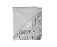 Pequeña jirafa Luxe - manta de bebé suave, color: plata