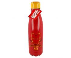 Stor | Iron Man - Marvel | Botella de Agua Acero Inoxidable 780 ml - Botella Reutilizable Libre de BPA