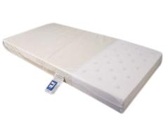 Junior Joy 030536 - Colchón de espuma para cuna, 140 x 69 x 10 cm, color blanco