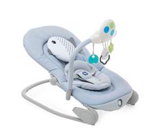 Chicco Balloon Hamaca Bebé Evolutiva de 0 Meses a 18 kg, Balancín Bebé con Función de Silla, Respaldo Reclinable, Cierre Compacto, Vibración, Juguete Electrónico, Luces y Sonidos, Gris (Dots)