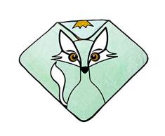 BabyLivia - Toalla con capucha, diseño de zorro, color verde