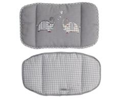 Complemento de tela para trona. Elefante gris