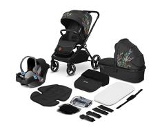 LIONELO Mika cochecito de bebé 3 piezas, coche de bebé 3 en 1, carrito para bebé, carro bebé 3 piezas el conjunto, silla de paseo, capazo y silla de coche, función de transportador (Dreamin)