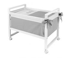 Minicuna Cuadrada Next Pic Gris 55X88X72 Cm