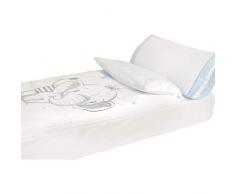 Pekebaby 10063149 102 A - Set de sabanas para cuna, 70 x 140 cm, Azul