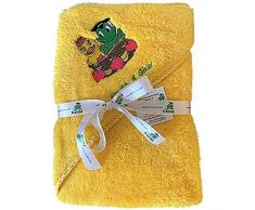 Freds Swim Academy Fred & Gina - Toalla con Capucha Para Bebés, 70 cm Largo x 70 cm Ancho