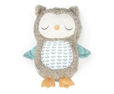 Ingenuity, Snuggle Sounds, Juguete Musical de Peluche con Reproductor de Sonidos Relajantes y Música en Streaming por Bluetooth, Nally el búho, incluye temporizador, de recién nacido a 36 meses