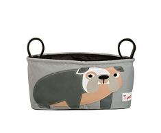 3 Sprouts Bulldog - Organizador para silla de paseo, unisex