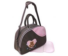 2 piezas bebé Color rosa marrón Bolso cambiador Selector De Color De Bolsa Limpia Pañales Bolsa Babytasche Viajes