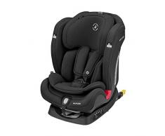 Maxi-Cosi Titan Plus Silla coche bebé grupo 1 2 3 isofix, 9-36 kg, auto bebé reclinable con reductor y Clima Flow para el control de la temperatura, crece con el niño 9 meses - 12 años, color Graphite