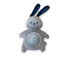 Pabobo Proyector de estrella a pilas peluche oso Lapin Gris