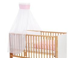 babybay Dosel para Cuna con Cinta para aplicar, diseño de Estrella, Color Rosa