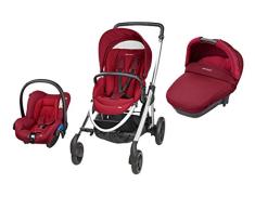 Bébé Confort Trio Elea- Cochecito combinado para bebés, colores diferentes negro rojo (robin red)