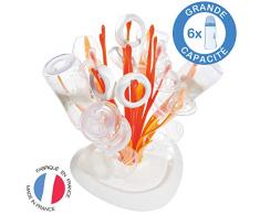 Tigex - Escurrebiberones, Capacidad para 6 Botellas, Compatible con Todos los Biberones, Apto para Lavavajillas