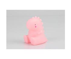 Interbaby LAM02-02 - Lámpara Nocturna Infantil Dinosaurio Rosa, unisex