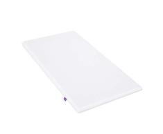 Colchón para cuna SnuzPod 4, 40 cm x 75,5 cm, colchón de espuma de primera calidad con funda de malla 3D que ofrece soporte recomendado por expertos para recién nacidos, blanco