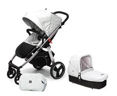 Casualplay Match 2 Loop - Silla de paseo con chasis de aluminio + CasualplayCot, color ice