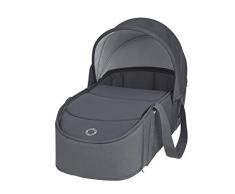 Maxi-Cosi Laika Capazo Blando ligero y plebagle compacto, alcochado para el comfort del bebé, compatible con el cochecito Laika 2, color Essential Graphite