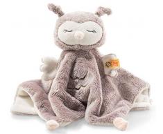 Steiff Ollie 241857 - Toalla de Peluche para bebés (26 cm, Suave y Lavable, Color Rosa y Crema