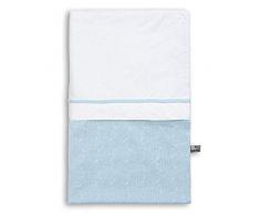 Babys Only - Sábana/funda nórdica de punto para niños, incluye funda para almohada, 100 x 135 cm azul pastel