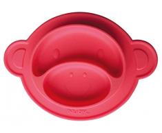 Nuby Miracle Mat - Plato con ventosa de silicona, color rojo