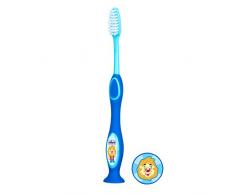 Chicco - Cepillo dental con cerdas extra finas para niños de 3 - 6 años, Colores Surtidos (Azul o Verde)
