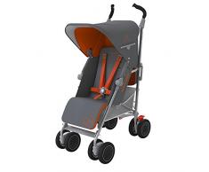 Maclaren Techno XT - Silla de paseo, color Charcoal / naranja