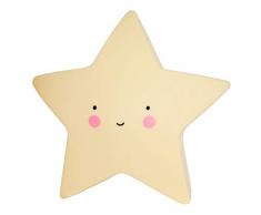 A Little Lovely Company LTSY032 - Lámpara en forma de estrella, Amarillo