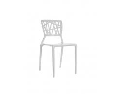 SILLA PARA EXTERIOR DE RESINA BLANCA BRIAN