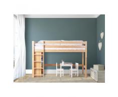 CAMA ALTA CON ESTANTERÍA NIOBE