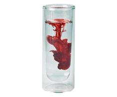 BigBuy Home Licor 7CL. 4X10CM Vaso de Chupito Vidrio de Borosilicato, 7 Cl, Diámetro 4 X 10.5 Cm, Materiales Varios, Multicolor