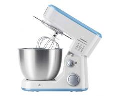 Taurus Mixing Chef Compact - Batidora amasadora con sistema planetario, 5 funciones, 6 velocidades, Función turbo, Bol de 4 l, Acero inoxidable, 500 W