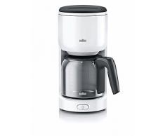 Braun KF3120WH - Cafetera, color blanco, 1000 W