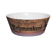 Infinite by GEDA LABELS (infkh) 13407 Oktoberfest schmankerl Cuenco, Cuenco de porcelana, cuenco, cuenco de desayuno (, – Cuenco de postre, color marrón