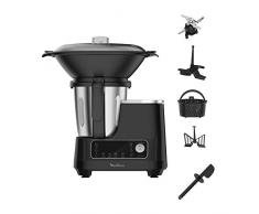 Moulinex HF4568 Click Chef Robot de Cocina con función de cocción, Negro