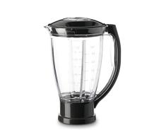 Moulinex XF634BB1 - Vaso para batidora, 1.5 L, plástico, negro/transparente