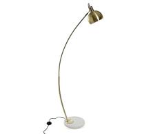 Lámpara de Pie Bronce Metal (39 x 150 x 75 cm)