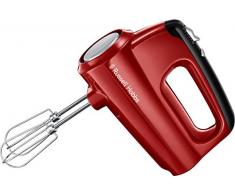 Russell Hobbs Desire - Batidora de varillas (350 W, Batidora Repostería, 2 Varillas y 2 Ganchos, Rojo) - ref. 24670-56
