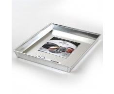 Pentole Agnelli COAL49/360 Bandeja rectangular baja para hornear, aluminio, gris, 60 x 40 cm