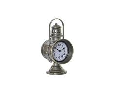 Reloj de Mesa DKD Home Decor Cristal Gris Hierro (13.3 x 18 x 28.5 cm)