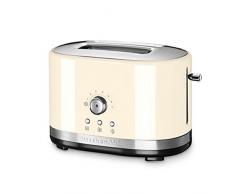 KitchenAid 5KMT2116 2slice(s) 1800W Crema de color - Tostador (2 rebanada(s), Crema de color, Metal, 1800 W, 305 mm, 196 mm)
