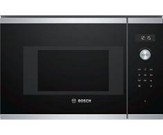 Bosch Serie 6 BFL524MS0 Integrado Solo - Microondas (Integrado, Solo microondas, 20 L, 800 W, Tocar, Negro, Acero inoxidable)
