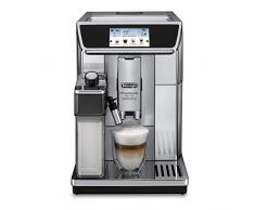 DeLonghi ECAM 650.75.MS Independiente Totalmente automática Plata - Cafetera (Independiente, Granos de café, De café molido, Molinillo integrado, Plata)