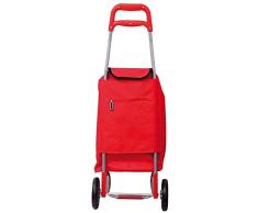 Carro De La Compra Rojo 2 Ruedas 45 litros