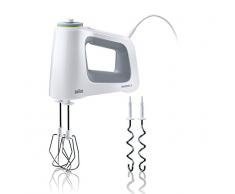 Braun HM 5000 WH Batidora, 700 W, 9 velocidades, color gris y blanco