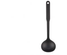 ORYX 5076000 Cucharon Servir Cocina Nylon Basic 32 x 9.5 cm, 50 W, 5.3 Cubic_Centimeters, Negro