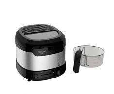Tefal FF215D Uno M Freidora, Acero Inoxidable, Edelstahl/Schwarz