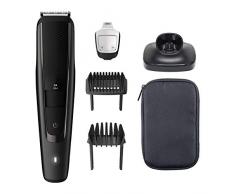 Philips BEARDTRIMMER Series 5000 Barbero BT5515/15 - Afeitadora (Negro, 0,4 mm, 2 cm, 90 min, AC/Batería, 1 h)